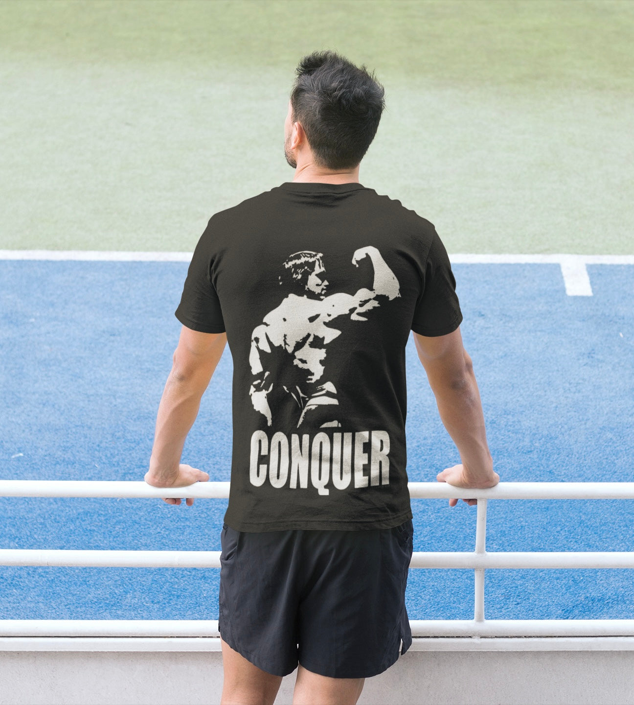 DanielEden premium t shirt ' Conquer "