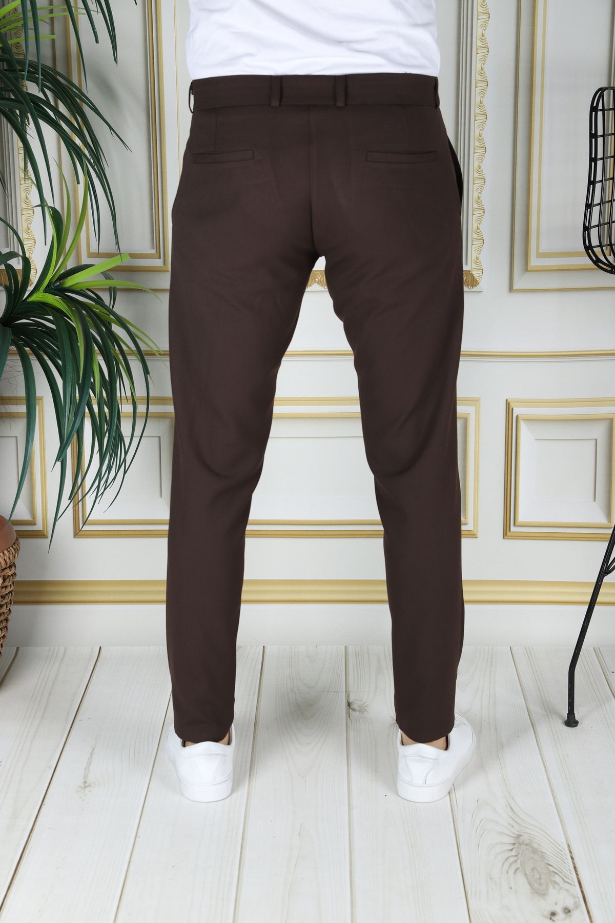 Men bruine tech trouser