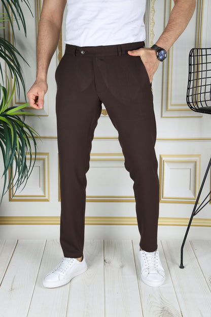 Men bruine tech trouser