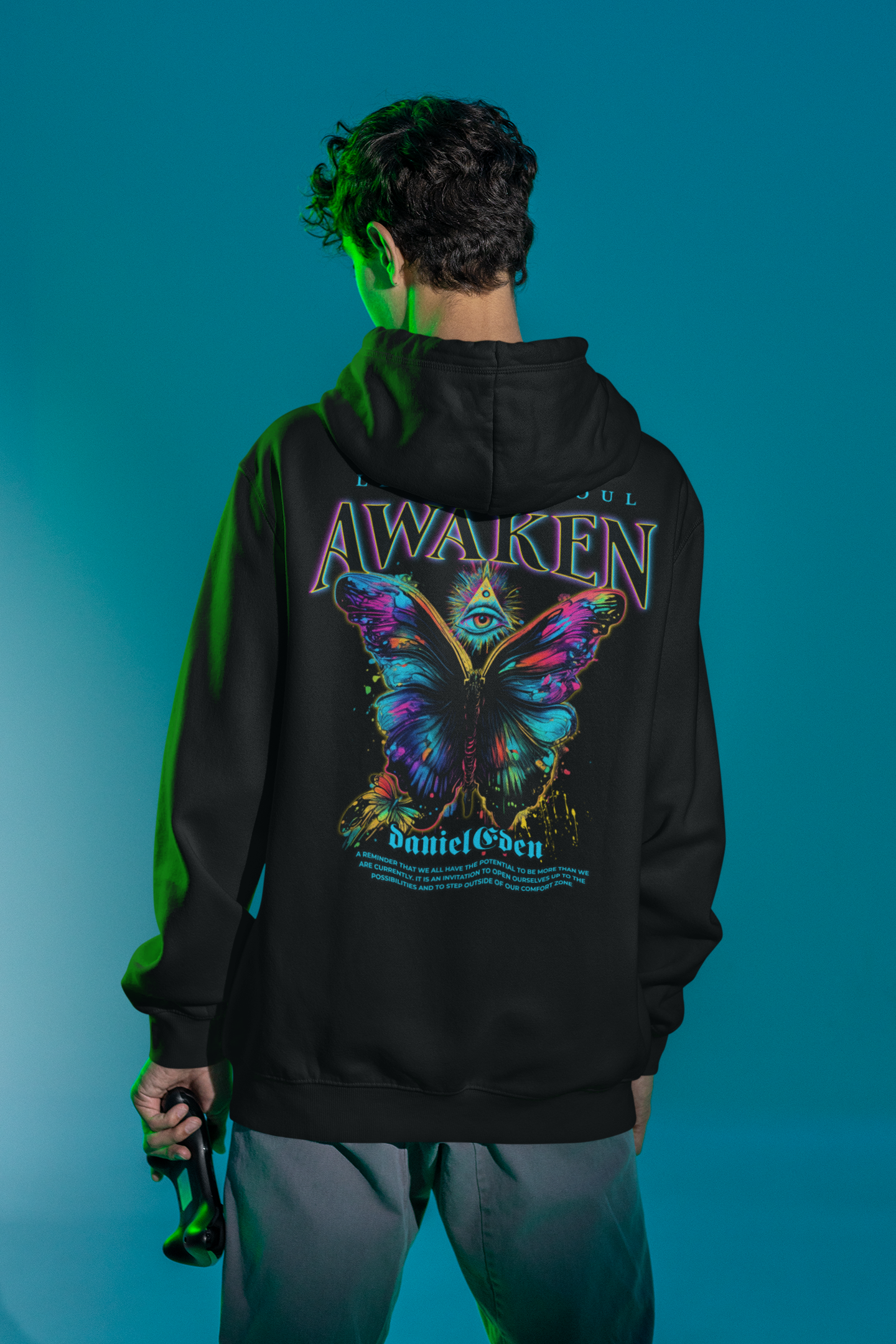 DanielEden heavy blend zip hoodie “ Awaken “