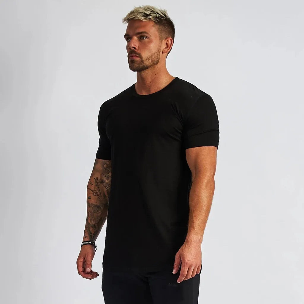 Muscle fit basic t shirt