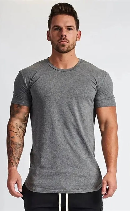 Muscle fit basic t shirt