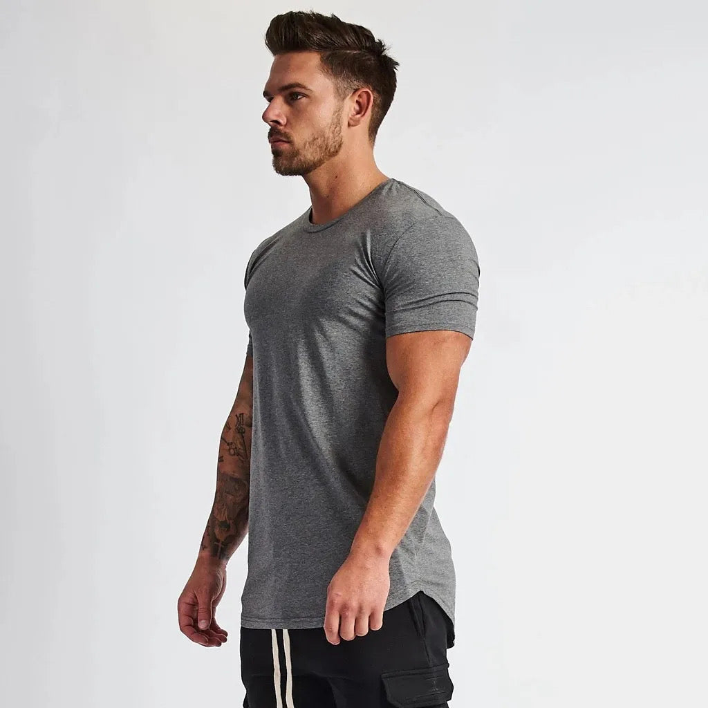 Muscle fit basic t shirt