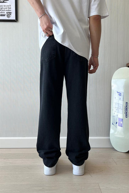 Basic Must Have Black Baggy Jeans