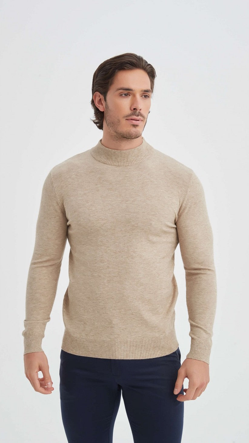 Cashmere Half-Turtleneck Sweater